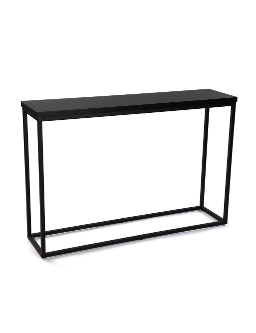 CONSOLA METALICA NEGRA UN ESTANTE 120x80 CM CONSOLA METALICA NEGRA UN ESTANTE 120x80 CM