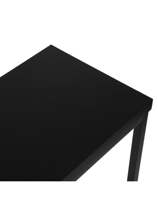 BLACK METAL CONSOLE ONE SHELF 120x80 CM