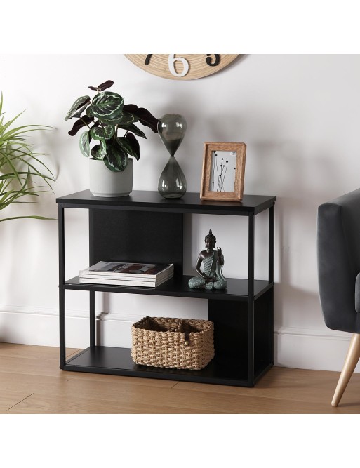 BLACK METAL ENTRANCE SHELF OR TABLE 70x60 CM