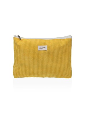 TROUSSE DE TOILETTE MODÈLE BEAUTÉ JAUNE 27X19 CM