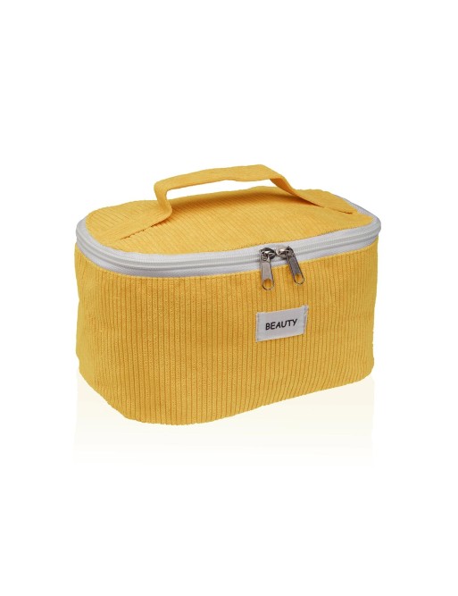 TROUSSE DE TOILETTE MODÈLE BEAUTY YELLOW AVEC POIGNÉE