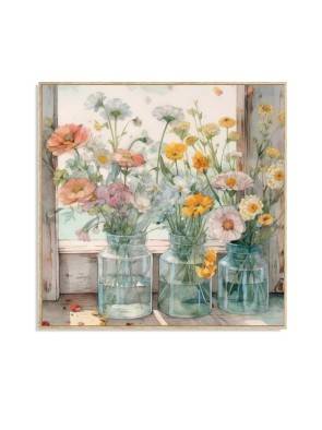 LIENZO DE 40 x 40 CM MODELO RAMOS SILVESTRES