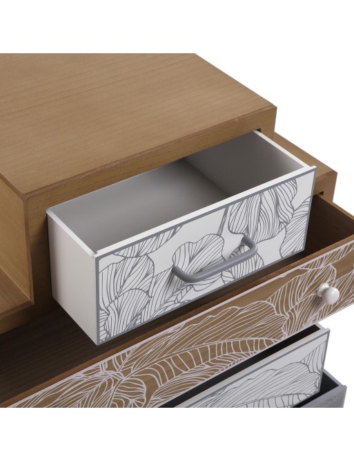 COMMODE 4 TIROIRS GRIS PALME