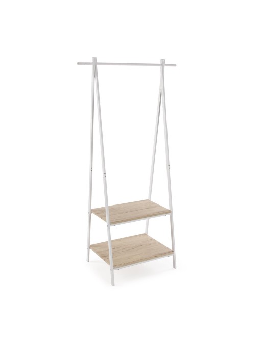 COAT RACK WITH CLEAR SHELVES