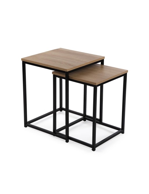 ENSEMBLE DE DEUX TABLES CARRÉES MODÈLE ADEL