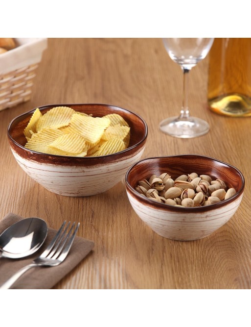 GROSSE SCHALE MIT HOLZFINISH