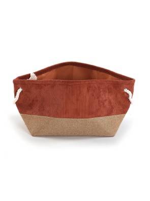 CESTA CORDUROY TERRACOTA