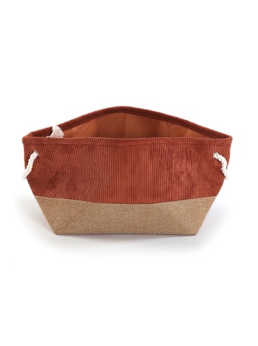 CORDUROY TERRACOTTA BASKET