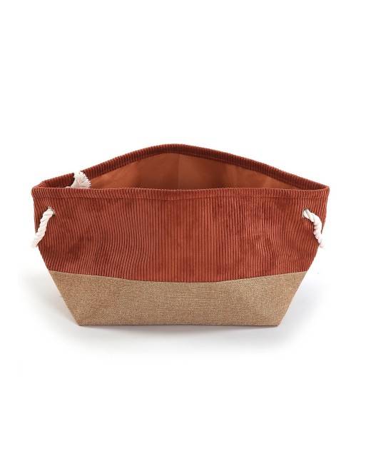 CESTA CORDUROY TERRACOTA