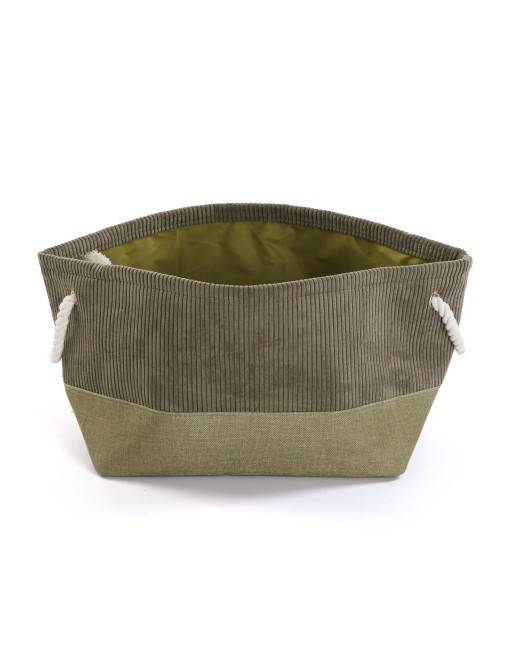 CESTA CORDUROY VERDE CESTA CORDUROY VERDE