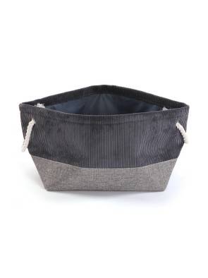 CESTA MODELO CORDUROY EQUI COLOR GRIS OSCURO