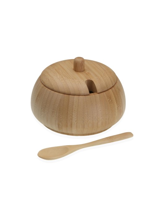 ROUND BAMBOO SUGAR BOWL 13.9x13.5 CM