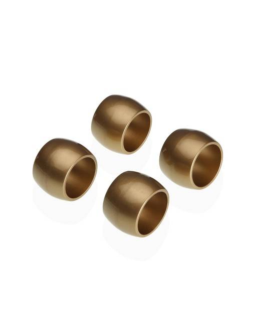 SET OF 4 GOLD NAPKIN RINGS SET OF 4 GOLD NAPKIN RINGS