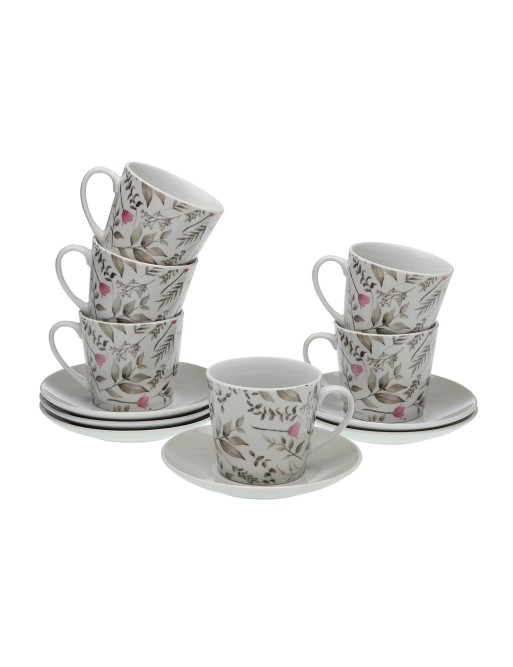 LOT DE 6 TASSES À THÉ AVEC SOUCOUPE MODÈLE CAPRICE2