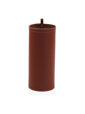 PORTE-PARAPLUIE EN CUIR MARRON