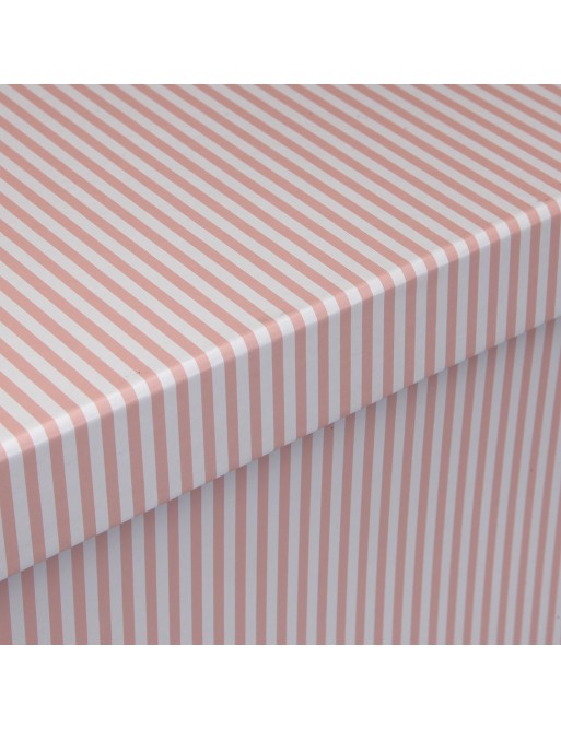 SET 15 CARDBOARD STRIPED BOXES