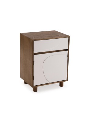 EAMES NACHTTISCH MIT 2 SCHUBLADEN