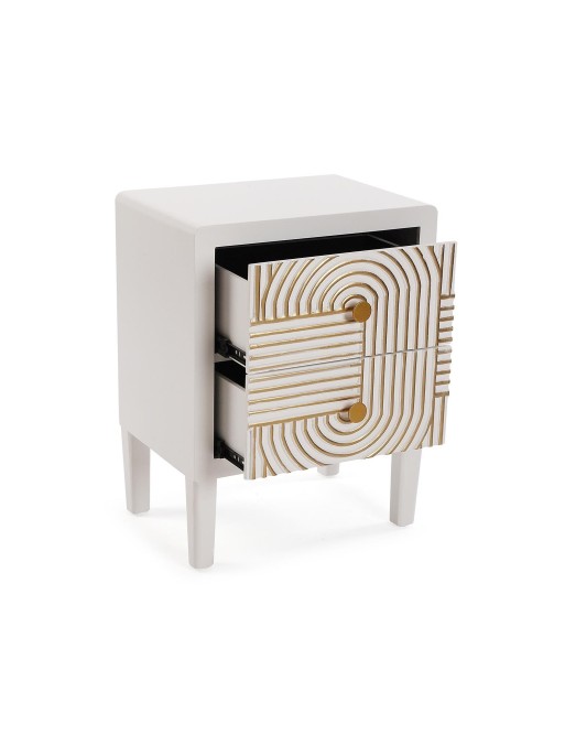 BEDSIDE TABLE WITH 2 DRAWERS MODEL FERRULE