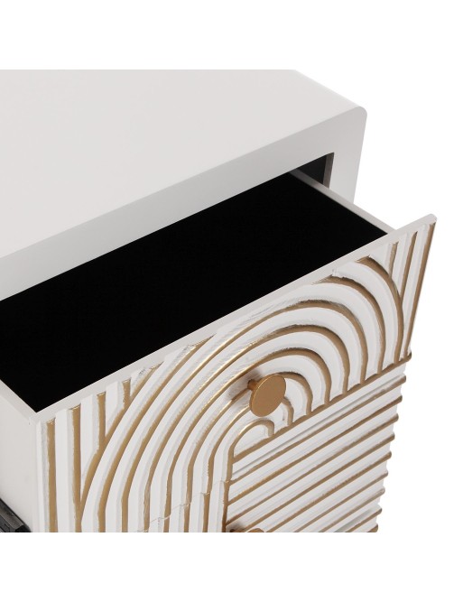 TABLE DE CHEVET AVEC 3 TIROIRS MODÈLE VIROLE