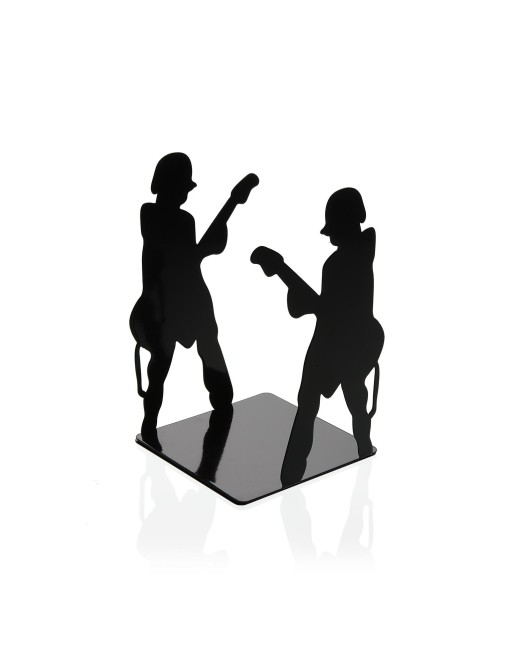 SUJETALIBROS METALICO MODELO GUITARRISTAS