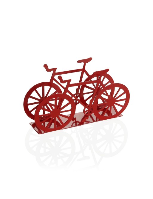 RED BICYCLES MODEL METALLIC NAPKIN HOLDER