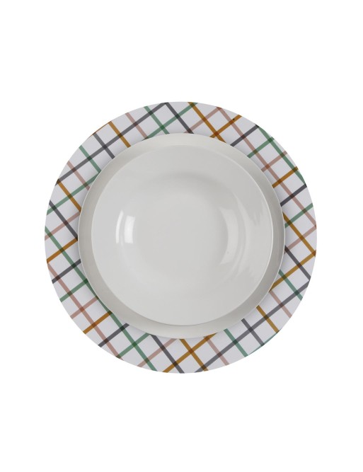 RUNDES TISCHSET ODER EINZELNE TISCHDECKE MODELL SQUARA