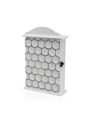 WHITE KEY BOX WITH SCALE DECORATION