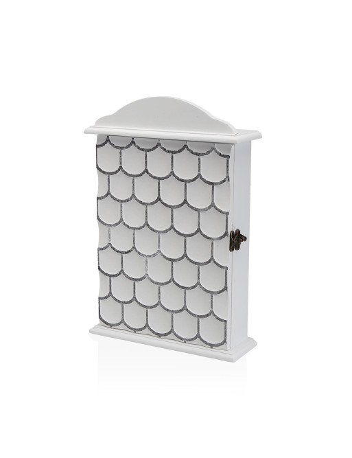 CAJA DE LLAVES BLANCA MODELO ESCAMAS