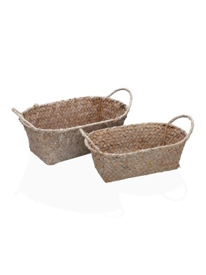 SET DE 2 CESTAS REDONDAS CON ASAS