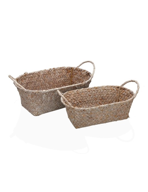 SET DE 2 CESTAS REDONDAS CON ASAS