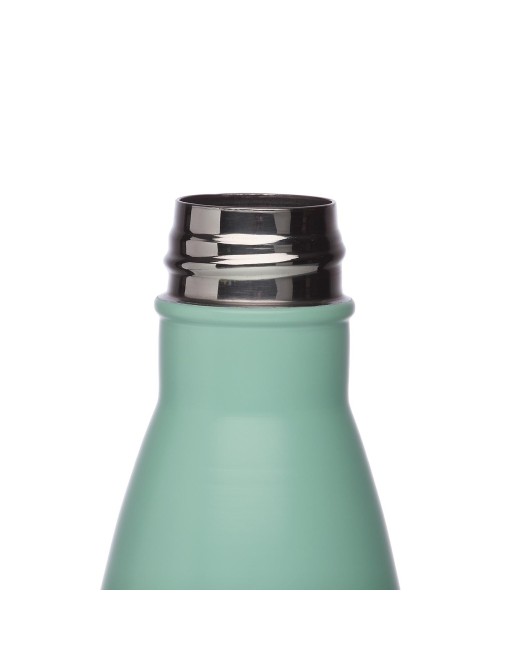 FLACON DE 500 ML EN ACIER INOXYDABLE VERT MAT