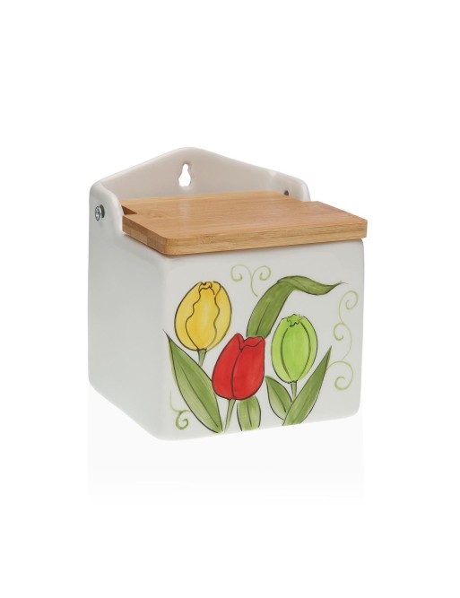 SALT SHAKER WITH BANBU LID MODEL TULIPS