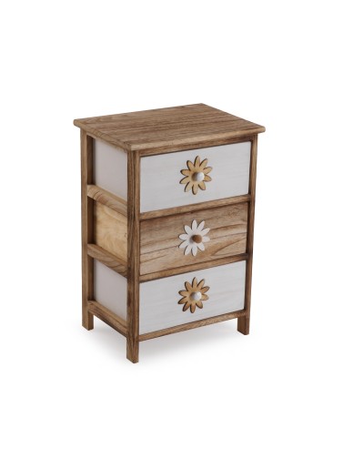 MEUBLE À TIROIRS AVEC 3 TIROIRS MODÈLE VERDOR 40X29X58 CM