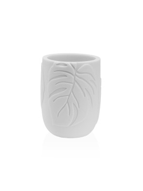 PORTACEPILLOS MODELO PALM LEAVES COLOR BLANCO