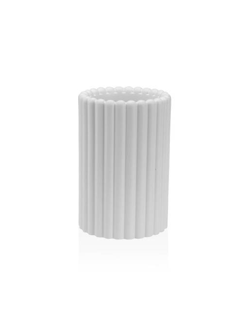 PORTE-BROSSE À DENTS DE SALLE DE BAIN MODÈLE LIGNE BLANC PORTE-BROSSE À DENTS DE SALLE DE BAIN MODÈLE LIGNE BLANC