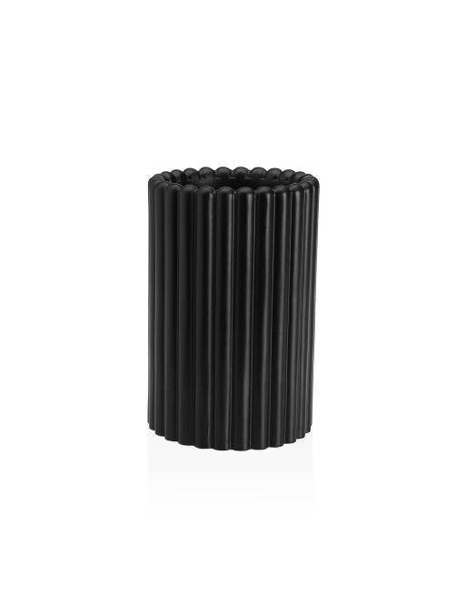 PORTE-BROSSE À DENTS DE SALLE DE BAIN MODÈLE LIGNE NOIR PORTE-BROSSE À DENTS DE SALLE DE BAIN MODÈLE LIGNE NOIR