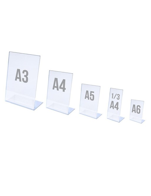 Expositor A4V de sobremesa Acrílico Expositor A4V de sobremesa Acrílico