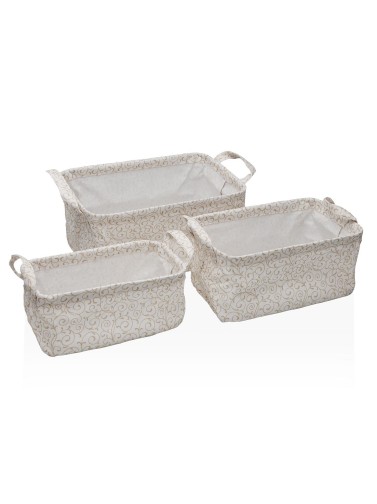 LOT DE 3 PANIERS RECTANGULAIRES MODÈLE ONDARA