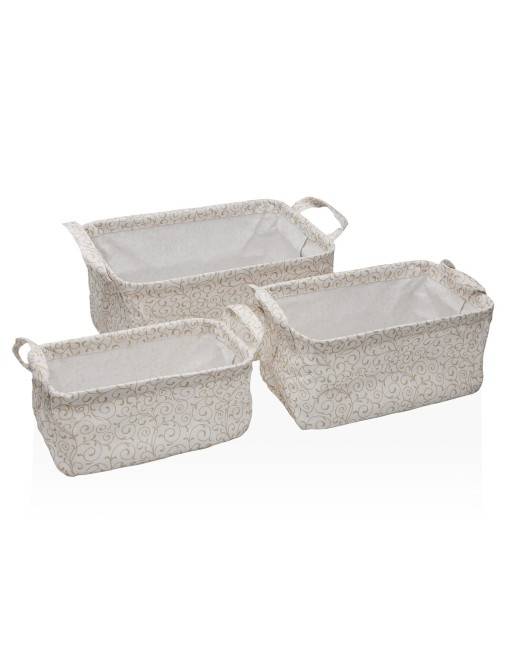 SET OF 3 RECTANGULAR BASKETS MODEL ONDARA SET OF 3 RECTANGULAR BASKETS MODEL ONDARA