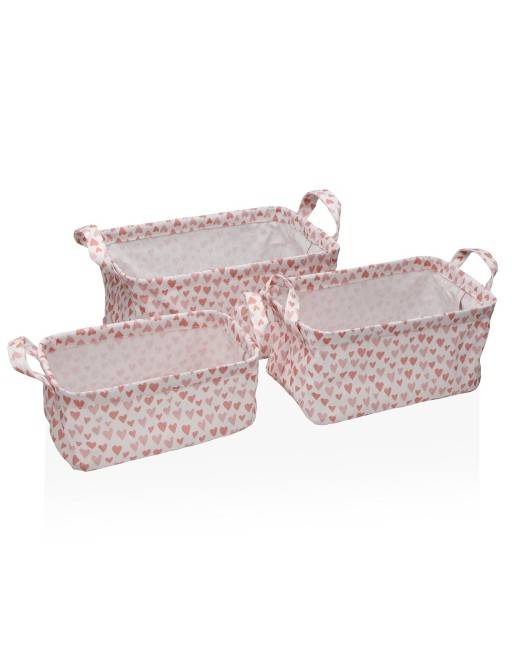 SET OF 3 RECTANGULAR BASKETS MODEL CUORE SET OF 3 RECTANGULAR BASKETS MODEL CUORE