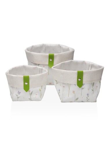 LOT DE 3 PANIERS CARRÉS MODÈLE LOIRA