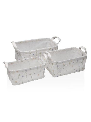 LOT DE 3 PANIERS RECTANGULAIRES MODÈLE LOIRA