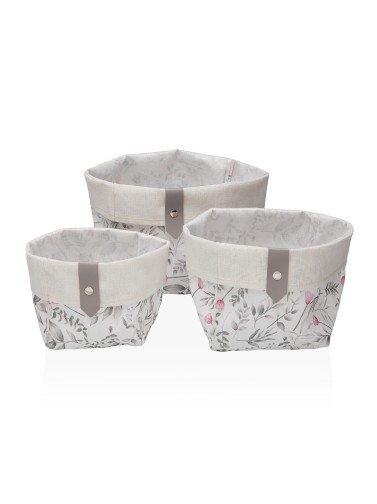 LOT DE 3 PANIERS CARRÉS MODÈLE CELIRA