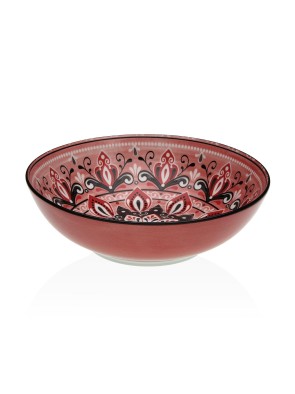 23 CM KITCHEN SALAD BOWL MODEL MANDALA RED