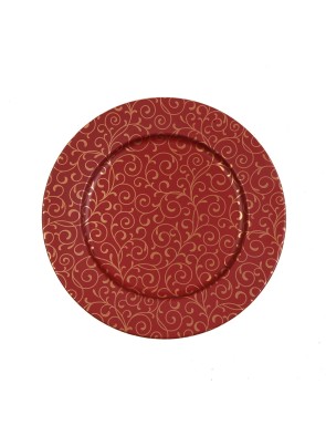 SOUS-PLAQUE ROUGE MODÈLE ONDARA