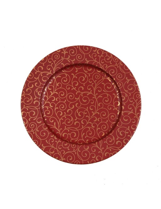 SOUS-PLAQUE ROUGE MODÈLE ONDARA