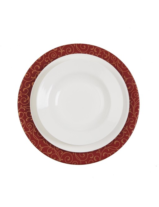 SOUS-PLAQUE ROUGE MODÈLE ONDARA