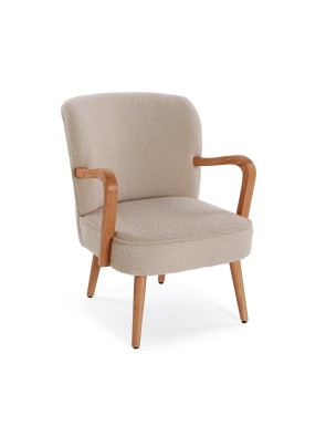 ARMCHAIR WITH ARMRESTS KORA BEIGE MODEL