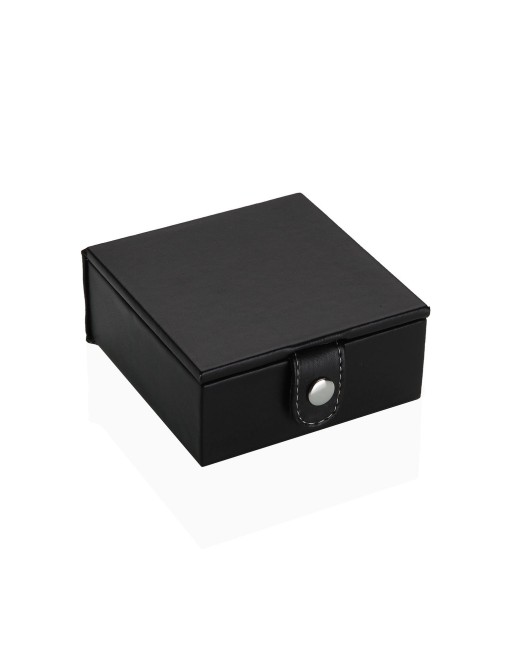 JEWELRY BOX WITH TWO COMPARTMENTS MODEL BLACK