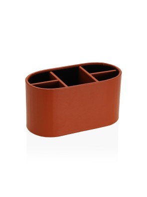 TAMANDOS OU MANETTE ORGANISATEUR 5 DÉPARTEMENTS COULEUR TERRACOTTA